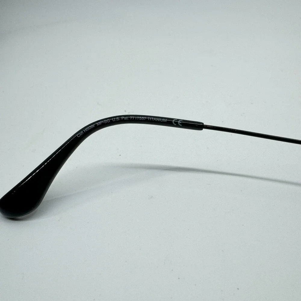 Maui Jim CliffHouse MJ-247-02 Titanium Black‎ Aviator Sunglasses Frames H10394